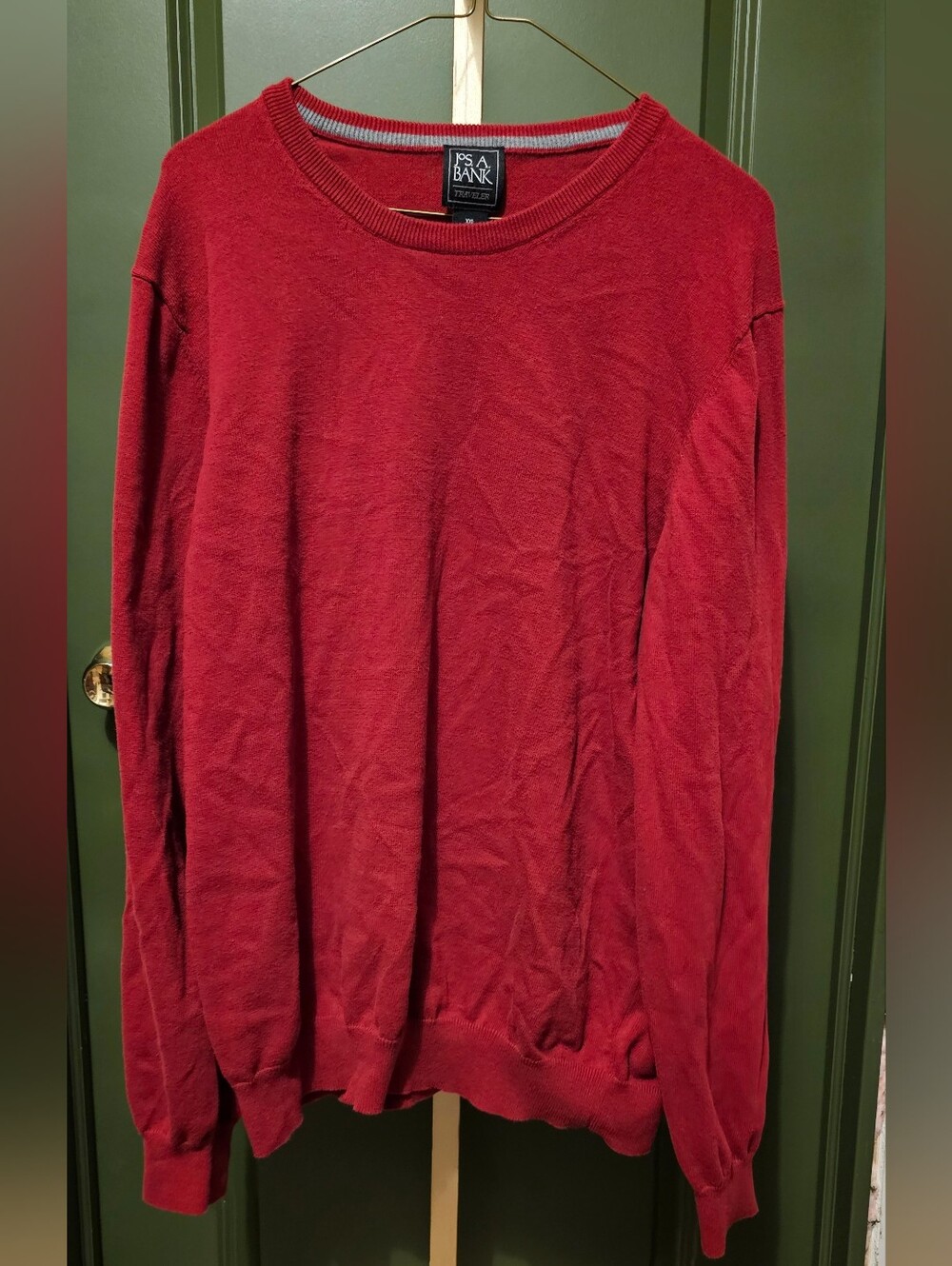 Jos. A. Bank Red Men's Crewneck Sweater